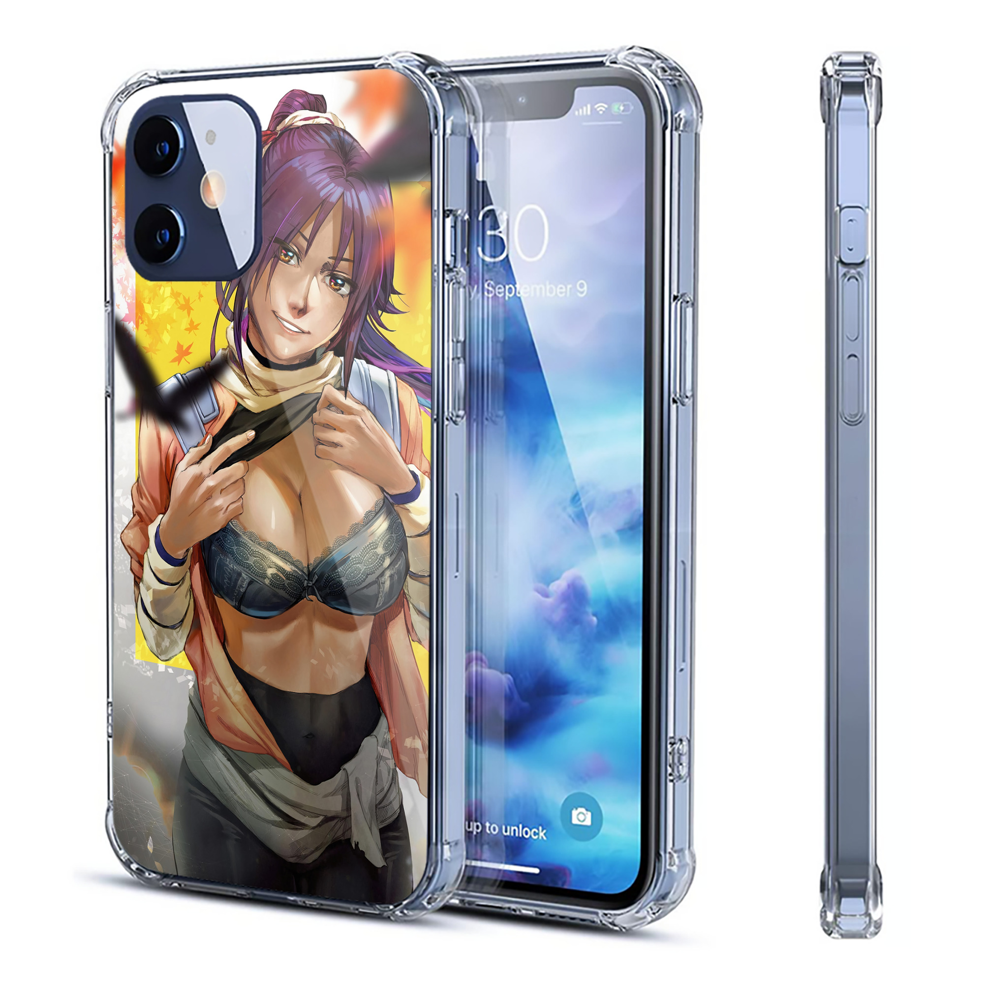 （画像用） ブリーチ BLEACH 【iPhone 12シリーズ対応】透明スマホケース（クリアソフトケース）